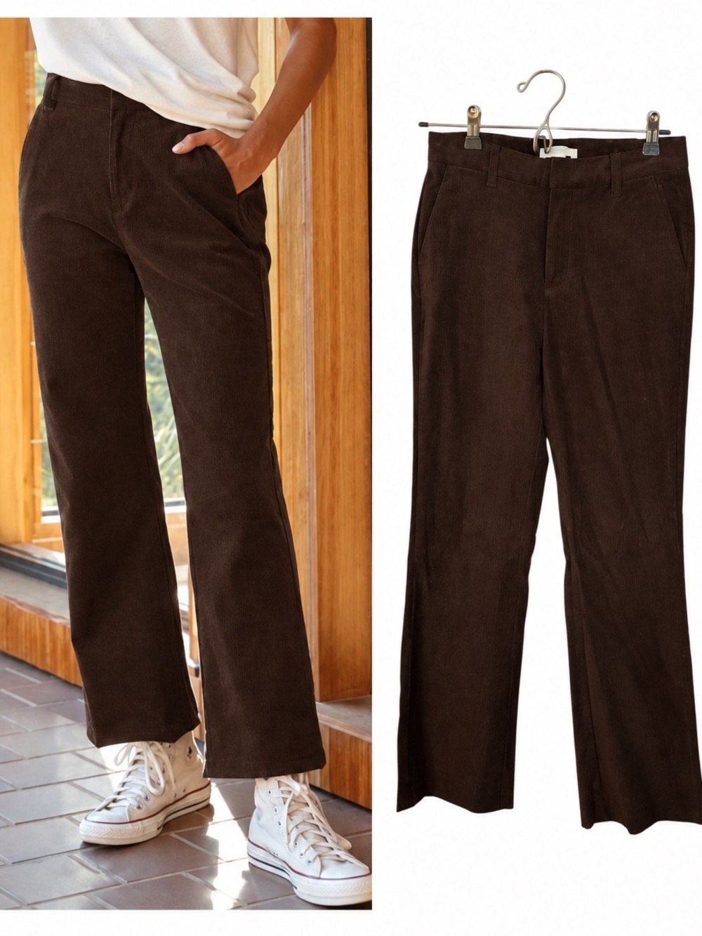 Outerknown Avery Cord Trousers Brown 0